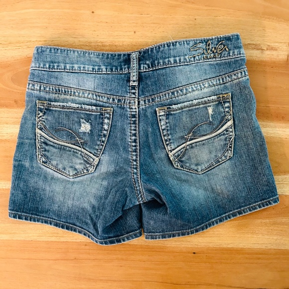 Silver Jean Shorts - Picture 2 of 2